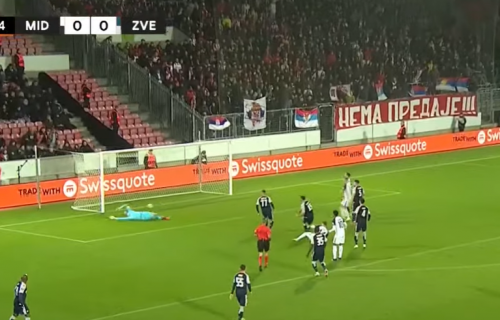 Lopta je šetala po gol liniji: Neverovatno koliko je Zvezda imala sreće (VIDEO)