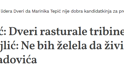 Đilas u svojim novinama organizovao NAPADE na Boška: Sve zbog ISTINE koju je rekao o njegovoj Mariniki