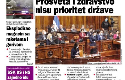 Đilasov "Danas" poručuje Vučiću: Zapad će te KAZNITI jer vojno i ekonomski jačas Srbiju! (FOTO)