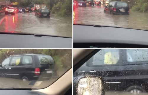 Kiša STVORILA JEZERA na beogradskim ulicama: Potop u Mirijevu i Krnjači (FOTO+VIDEO)