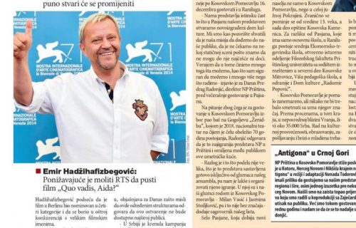 SRAMNO! Hadžihafizbegović preko Marinikinog i Đilasovog lista poručuje: U Srbiji vlada FAŠIZAM! (FOTO)