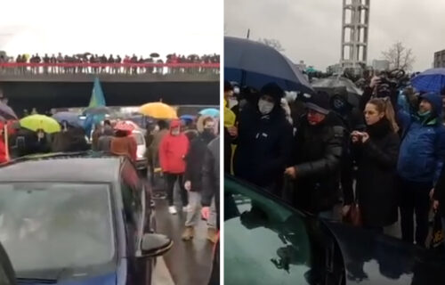 Nastavlja se TEROR nad građanima! Stotinak Đilasovaca blokiralo autoput, PRETE i psuju vozače (VIDEO)