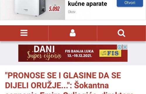 Hvalio Mariniku i sa njom zajedno “gurao” priču da su Srbi GENOCIDNI, a sad lažima huška na rat!