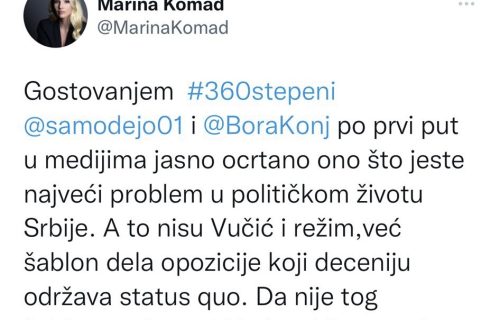 Tadićeva portparolka rasturila Đilasa i Mariniku: Nije problem Vučić, nego vi i vaš decenijski status kvo