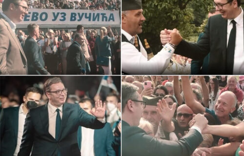 Hvala vam na PODRŠCI: Predsednik Vučić podelio snimak dirljivih momenata sa narodom širom Srbije (VIDEO)