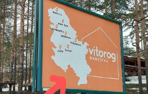 SKANDALOZNO! U srcu Zlatibora osvanuo bilbord sa mapom Srbije bez KiM: Građani u ŠOKU (FOTO)