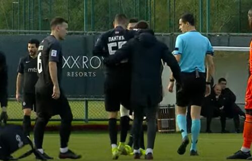 Katastrofa za Partizan u Beleku: Danilo Pantić iznet sa terena (VIDEO)