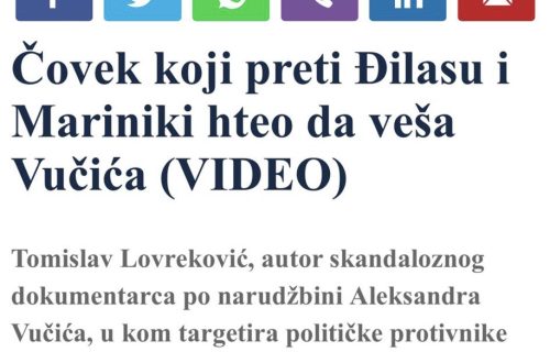 Đilasovi mediji dali najveći dokaz objektivnosti Lovrekovićevog filma!