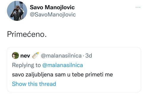 Ovaj momak je PSIHO NARCIS: Pogledajte kako Savo Manojlović spopada žene po internetu (FOTO)