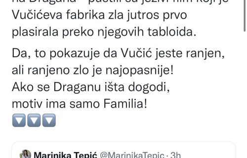 Licemerje i BEZOBRAZLUK Đilasove Marinike: Napadaju Vučićevu porodicu, a žele od sebe da naprave žrtve