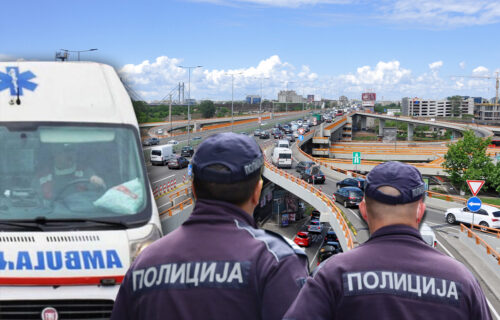 SUDAR automobila i motora: U udesu kod Mostarske petlje POVREĐEN motociklista