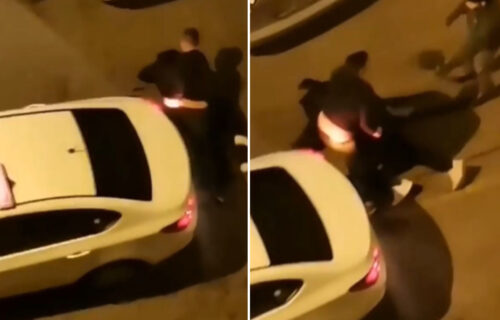 (UZNEMIRUJUĆ VIDEO) Brutalno pretučen taksista kod Kalenić pijace: Udaran PESNICAMA iz sve snage