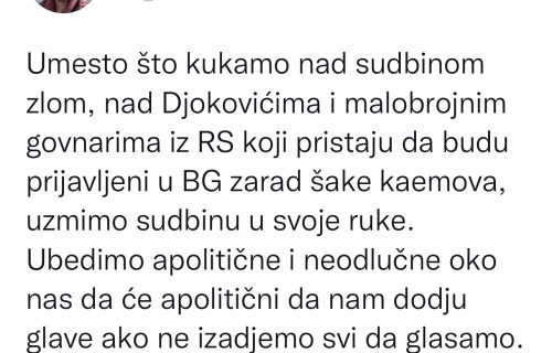 Savetnik Vladete Jankovića: "Srbi iz Republike Srpske su go*nari!"