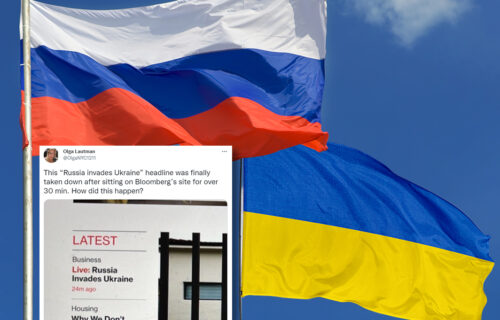 "Uživo - Rusija napala Ukrajinu": Blumberg objavio lažnu vest (FOTO)