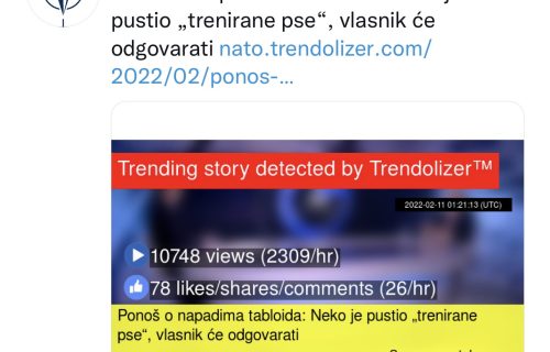 Evo dokaza da je Ponoš NATO KANDIDAT: Brani ga sajt koji prati sve vesti o Alijansi koja je ubijala Srbe!