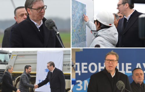 "Bez puteva nema ničega, posle dolazi ostalo": Vučić prisustvovao početku radova na deonici Rača-Kuzmin