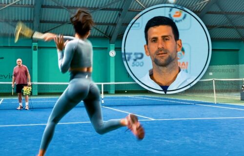 BRUTALNO IZGLEDA: Novak uslikan sa OVOM teniserkom, a muškarcima nije dobro kad je vide (FOTO)