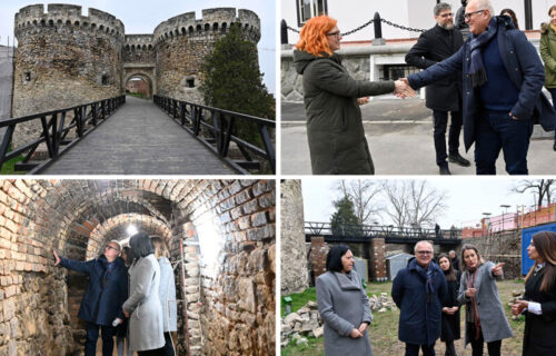 Vesić obišao radove na Kalemegdanu: "Ulažemo u naše NAJVREDNIJE kulturno nasleđe" (FOTO+VIDEO)