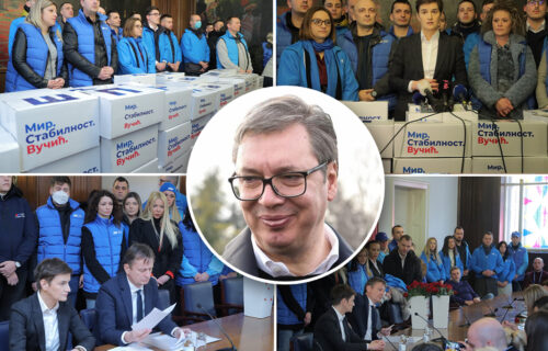 SNS predala kandidaturu Aleksandra Vučića: Prikupljeno 154.888 potpisa (FOTO+VIDEO)