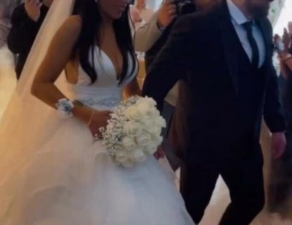 Jelena Pešić i Mladen Vuletić izgovorili SUDBONOSNO "da": Evo kako su MLADENCI izgledali na svadbi (FOTO)