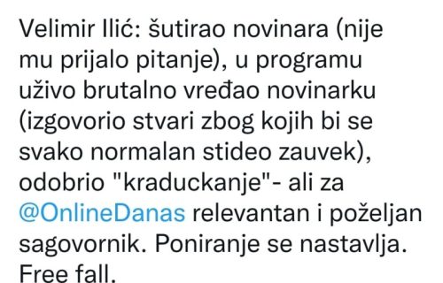 Brnabić razmontirala Danas: Ilić šutirao novinare, odobrio "kraduckanje", a njima je poželjan sagovornik