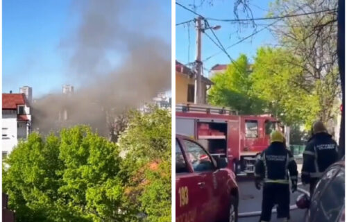 Drama u Beogradu: GORELA kuća na Vračaru, vatrogasci brzo reagovali (VIDEO)