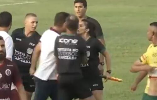 Ovo je za zatvor: Fudbalski trener udario ženskog sudiju u glavu iz sve snage! (VIDEO)