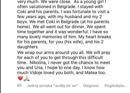 "Bili smo BLISKI, toliko je uspomena": Oglasila se žena bliska Vidoju i RASTUŽILA sve (FOTO)