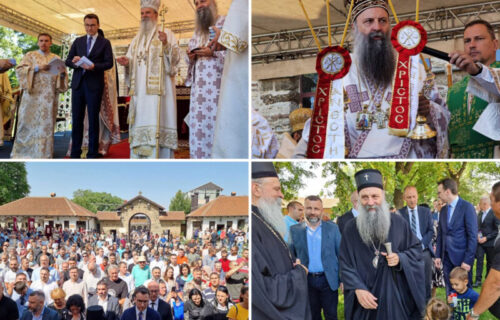 VELIKI BROJ vernika okupljen na Gazimestanu: Patrijarh Porfirije služi pomen stradalim kosovskim junacima