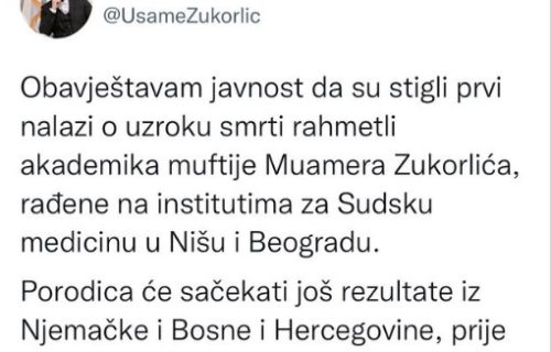 Oglasio se SIN Muamera Zukorlića: Evo šta je Usame rekao nakon objavljivanja REZULTATA obdukcije muftije