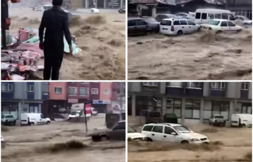 URAGAN u Turskoj, ima POGINULIH: Ulice Ankare pod vodom, reka nosi automobile po putu (VIDEO)