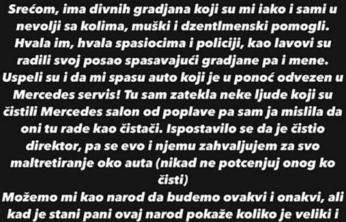 "Bile smo ZAGLAVLJENE u vodi, hvala im što su nas spasili": JK otkrila detalje HAOSA koji je doživela