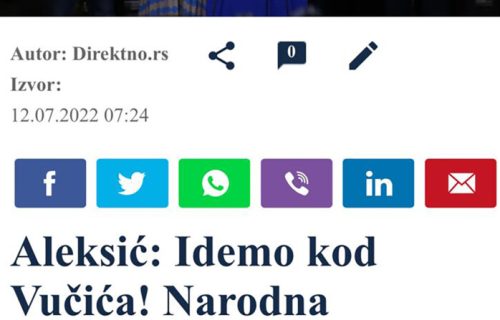 CIRKUS kod Jeremića! Aleksić tvrdi: "Idemo kod Vučića", Narodna stranka demantuje: "Nećemo"