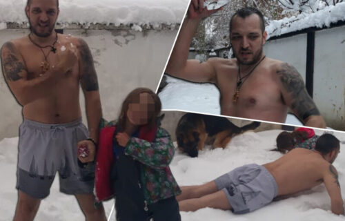 Zoran se VALJAO polugo po snegu i polivao SVETOM vodom s Ostroga: Jedna fotografija je NAJBIZARNIJA