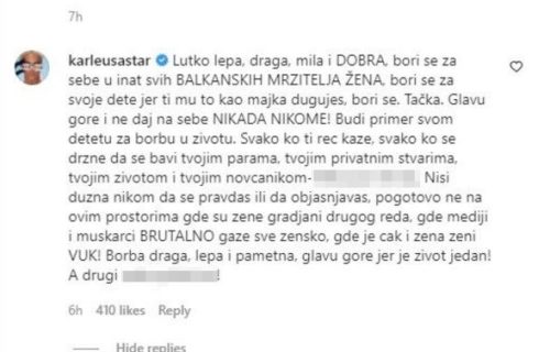 "Bori se u inat svim BALKANSKIM mrziteljima žena": JK OVIM rečima podržala Nikolinu Pišek (FOTO)