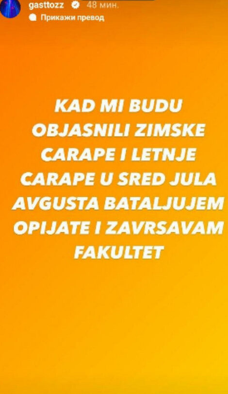 Gastoz javno priznao da koristi OPIJATE: Otkrio šta treba da se desi kako bi ih OSTAVIO