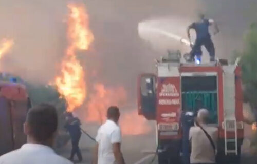 KRITIČNO kod Herceg Novog: Vatra se širi, vatrogasci se bore sa stihijom, turisti u PANICI (VIDEO)