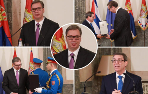 Vučić uručio orden šefu diplomatije Kube: Učvršćivanje saradnje dveju država na svim poljima (FOTO+VIDEO)