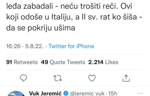 SRAMOTA! Bojan Pajtić i Vuk Jeremić se na dan stradanja Srba sprdali i branili “hrvatsko more”!