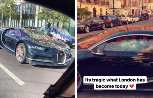 Jači od čekića: Banda na motociklima napala Bugatti usred Londona (VIDEO)