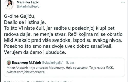 Marinika i Aleksić ZAKRVILI zbog psovki: Jeremić podgrejao atmosferu na internetu, pita ko je VEĆI LAŽOV