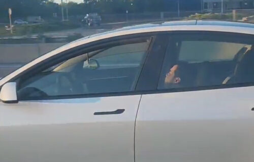Obilazila automobil, a kad je videla ŠTA VOZAČ RADI, nije mogla da veruje svojim očima (VIDEO)