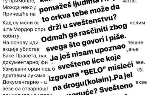 "On je sveštenik koji učestvuje u sinovljevim KRIMINALNIM radnjama": Saša Mirković o ocu Bake Praseta