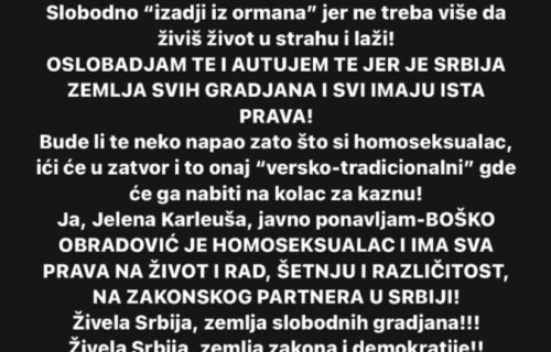 Karleuša: Boško Obradović je GEJ, pozivam državu da ga zaštiti! (FOTO)