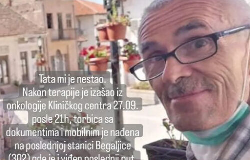 Đuro nestao posle izlaska iz Kliničkog centra: Svaki trag mu se izgubio sinoć, porodica moli za pomoć