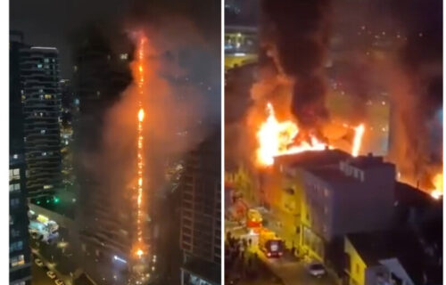 STRAVIČAN POŽAR u Istanbulu: Neboder od 24 sprata u plamenu, kamera zabeležila JEZIV prizor (VIDEO)