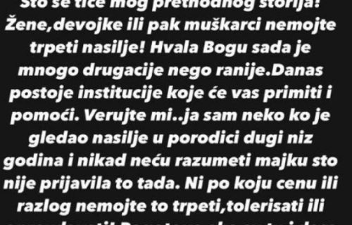Bivša zadrugarka gledala BRUTALNO NASILJE u porodici, pa se oglasila: Nisam mogla da joj pomognem (FOTO)
