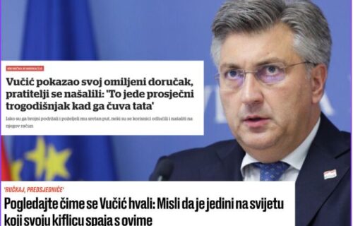 On ne jede bombone i kifle: Plenković jede samo MEDVEĐE i KRVAVO majmunsko meso što priliči svim USTAŠAMA