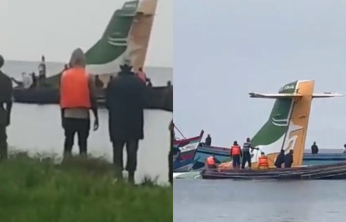 Pao avion u jezero Viktorija: Isplivao DRAMATIČAN SNIMAK, u toku akcija spasavanja (VIDEO)