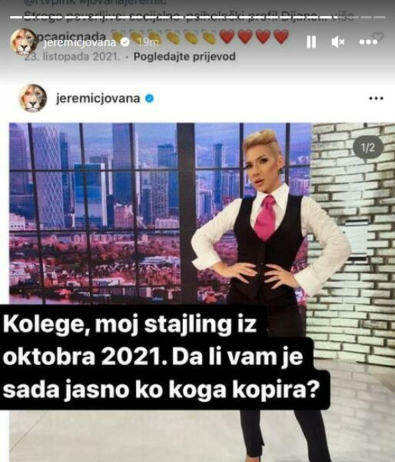 Oglasila se Jovana Jeremić nakon priče da je iskopirala Draganu Kosjerinu: Evo šta je PORUČILA (FOTO)